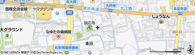 佐賀県佐賀市本庄町本庄17周辺の地図