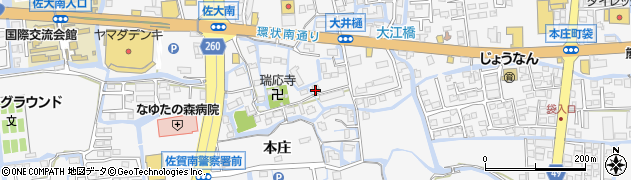 佐賀県佐賀市本庄町本庄25周辺の地図