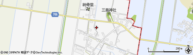 福岡県久留米市三潴町西牟田2089周辺の地図