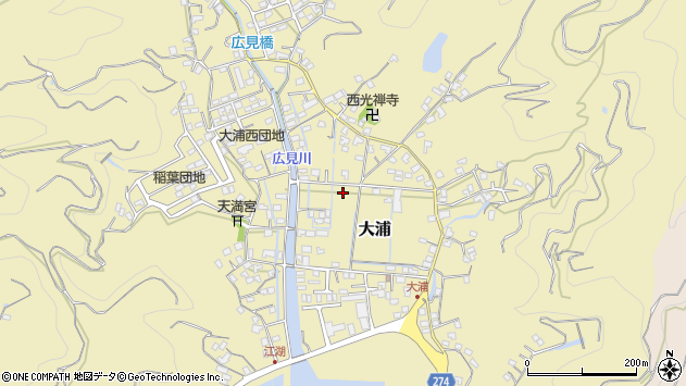 〒798-0002 愛媛県宇和島市大浦（その他）の地図