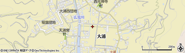愛媛県宇和島市大浦周辺の地図