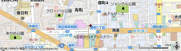 九州労働金庫　ローンセンターおおいた周辺の地図