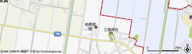 福岡県久留米市三潴町西牟田2189周辺の地図