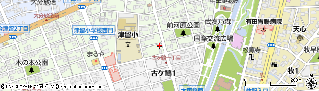 平安閣 東津留店周辺の地図