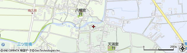 福岡県八女郡広川町川上156周辺の地図