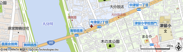 エディオン今津留店周辺の地図