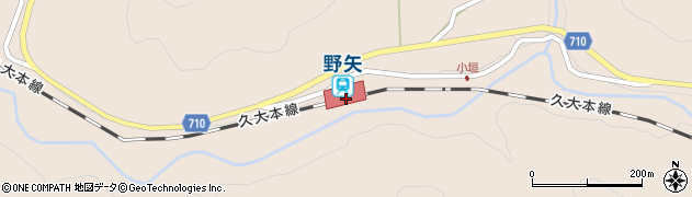 野矢駅周辺の地図