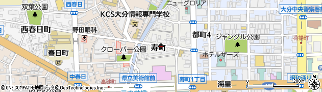 大分県大分市寿町周辺の地図
