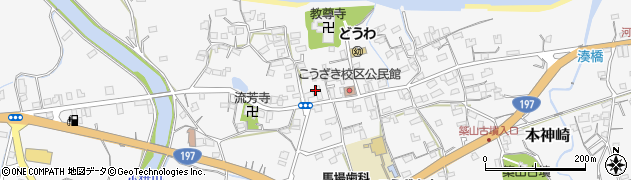 大分県農業協同組合　南部事業部・神崎店周辺の地図