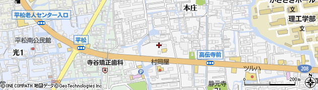佐賀県佐賀市本庄町本庄960周辺の地図