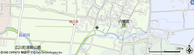 福岡県八女郡広川町久泉190周辺の地図