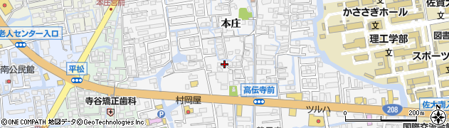 佐賀県佐賀市本庄町本庄945周辺の地図