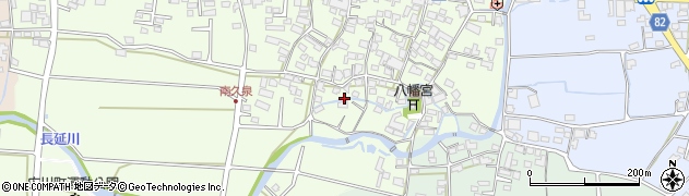 福岡県八女郡広川町久泉165周辺の地図