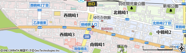 大分信用金庫鶴崎支店周辺の地図