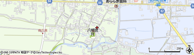福岡県八女郡広川町久泉58周辺の地図