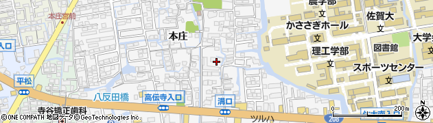 佐賀県佐賀市本庄町本庄830周辺の地図