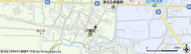 福岡県八女郡広川町久泉64周辺の地図