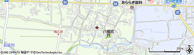福岡県八女郡広川町久泉140周辺の地図