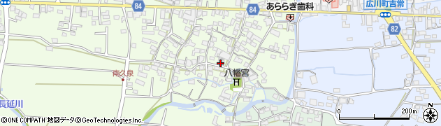 福岡県八女郡広川町久泉133周辺の地図