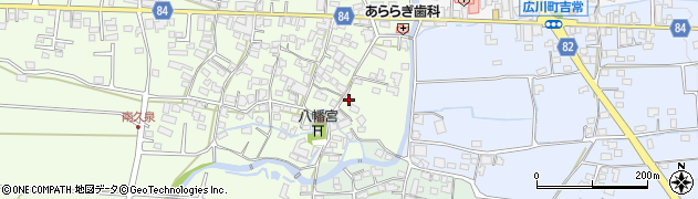 福岡県八女郡広川町久泉17周辺の地図
