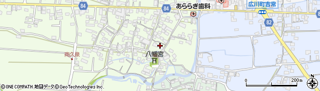 福岡県八女郡広川町久泉63-2周辺の地図