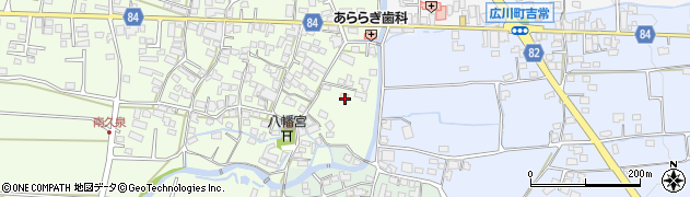 福岡県八女郡広川町久泉15周辺の地図