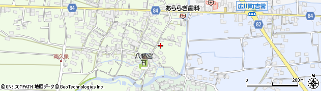 福岡県八女郡広川町久泉16周辺の地図
