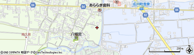 福岡県八女郡広川町久泉5-1周辺の地図