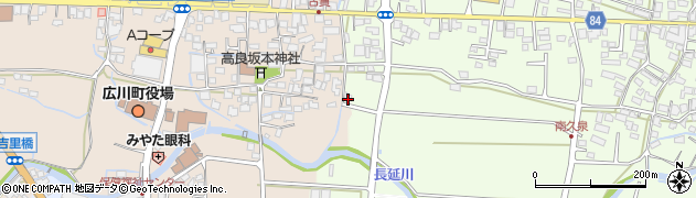 福岡県八女郡広川町久泉466周辺の地図