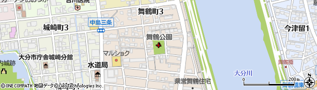 舞鶴公園周辺の地図