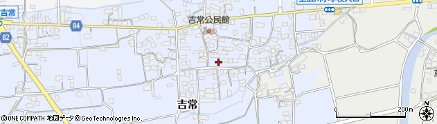 福岡県広川町（八女郡）吉常周辺の地図