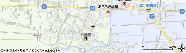 福岡県八女郡広川町久泉65周辺の地図