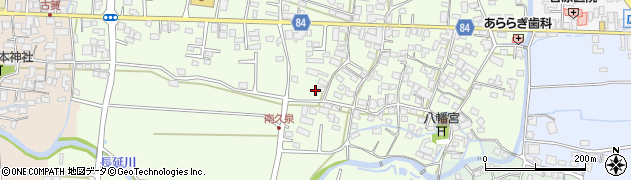 福岡県八女郡広川町久泉556周辺の地図