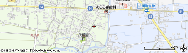 福岡県八女郡広川町久泉14周辺の地図