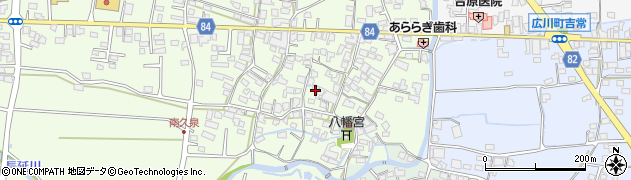 福岡県八女郡広川町久泉136周辺の地図