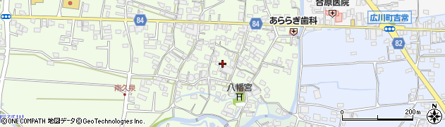 福岡県八女郡広川町久泉137周辺の地図
