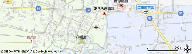 福岡県八女郡広川町久泉12周辺の地図