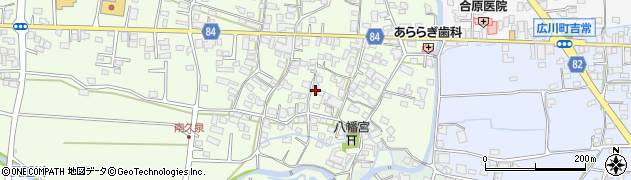 福岡県八女郡広川町久泉139-16周辺の地図