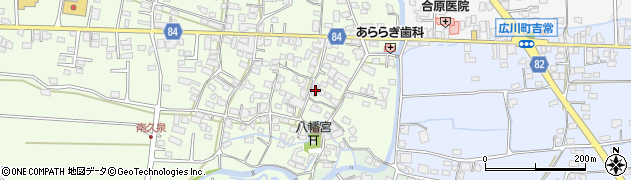 福岡県八女郡広川町久泉62周辺の地図