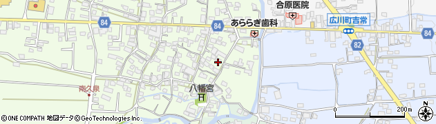 福岡県八女郡広川町久泉66周辺の地図