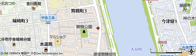 舞鶴公民館周辺の地図