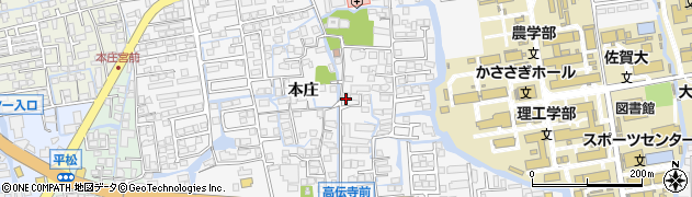 佐賀県佐賀市本庄町本庄838周辺の地図
