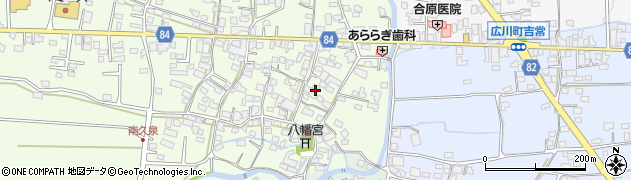 福岡県八女郡広川町久泉69周辺の地図