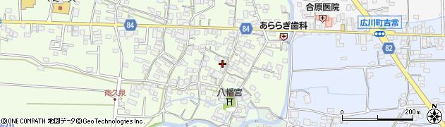 福岡県八女郡広川町久泉127周辺の地図