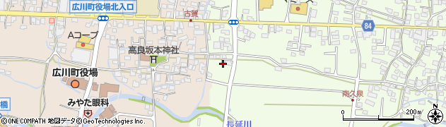 福岡県八女郡広川町久泉459周辺の地図