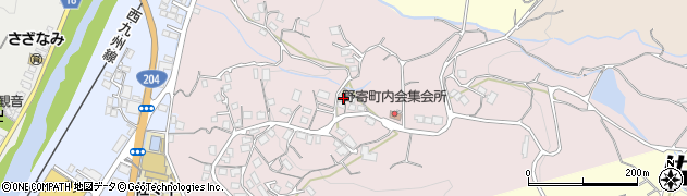長崎県北松浦郡佐々町野寄免周辺の地図