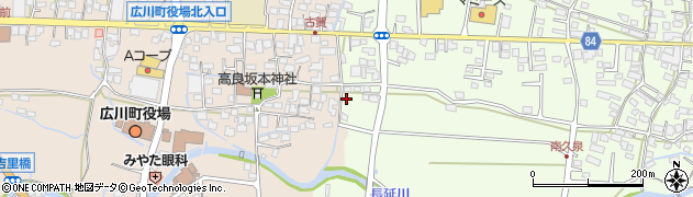 福岡県八女郡広川町久泉468周辺の地図
