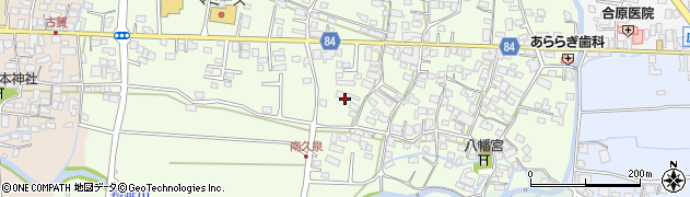 福岡県八女郡広川町久泉552周辺の地図
