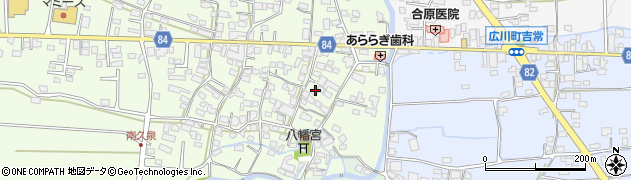 福岡県八女郡広川町久泉68周辺の地図