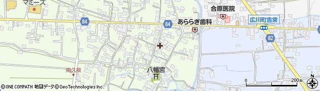 福岡県八女郡広川町久泉70周辺の地図